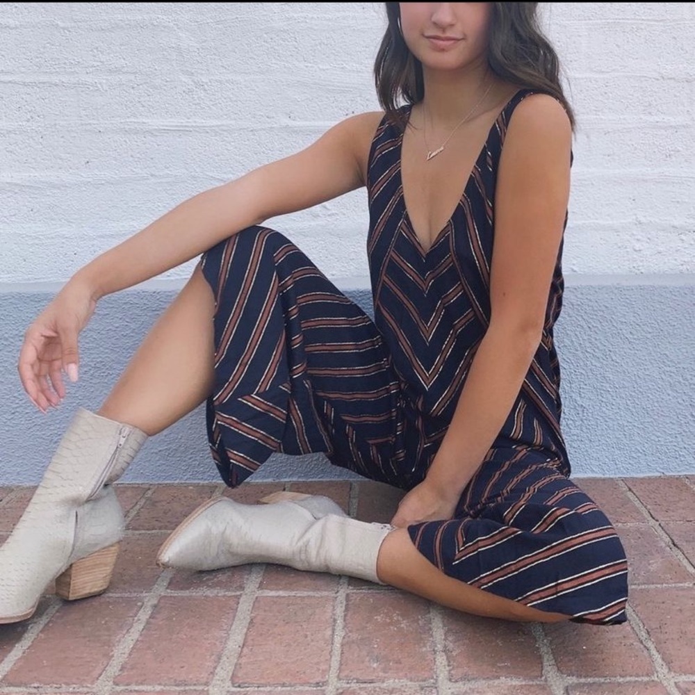 SALTWATER LUXE - Dover Bottom/Pants in Metallic Stripes Size XS - Picture 2 of 9